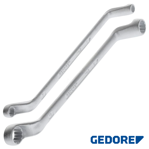 Gedore Double Ended Ring Spanner No.2, 6mm x 7mm to 16mm x 17mm Carded