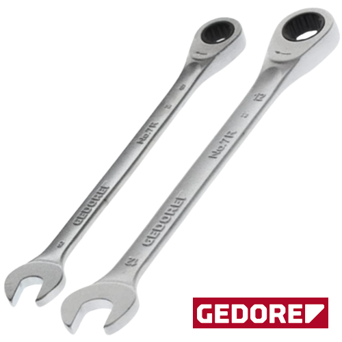 Gedore Red No.7R ombination Ratchet Spanner 8mm to 14mm