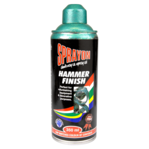 Sprayon Green Hammer Finish Lacquer Spray Paint 350ml