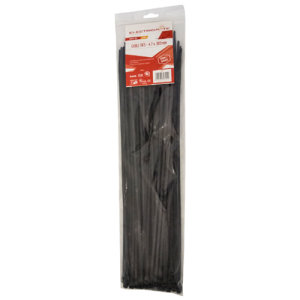 Electricmate Black Cable Ties 4.7mm x 385mm, Pack of 100