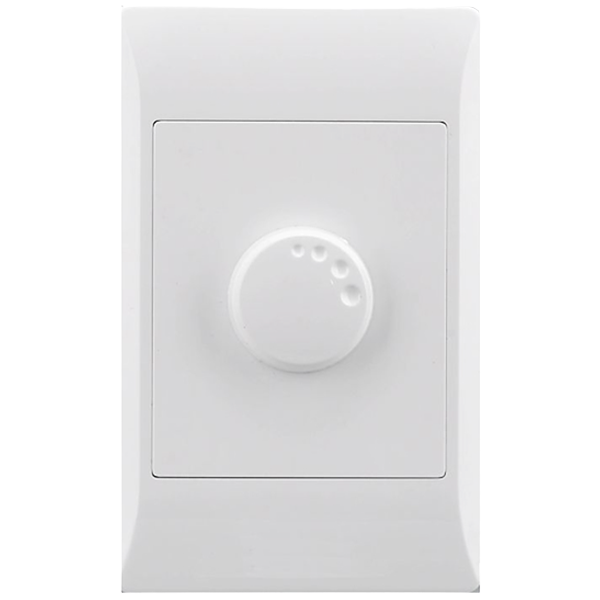 Electricmate White Dimmer Switch 260W, No Lever