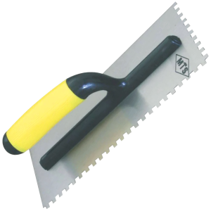 MTS Plaster Trowel - Notch with Plastic Handle
