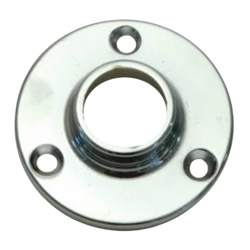 Mackie Chrome Plated Towel Rail Flange Bracket 19mm, 1 Pair