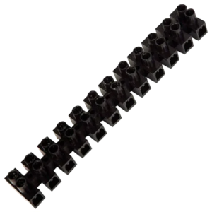 Mts Black Connector Strip 6A, Pack of 10