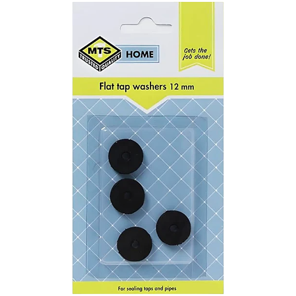 Mts Home Flat Tap Washer 12mm, 4 Piece