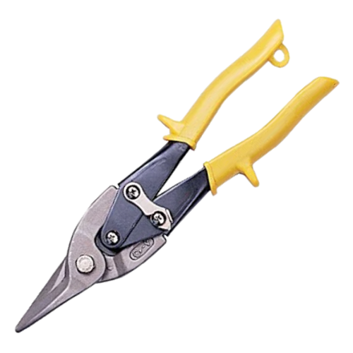 Mts Straight Tin Snip 250mm Aviation Type, Yellow