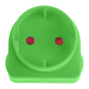 Electricmate Green Schuko Adaptor 5A