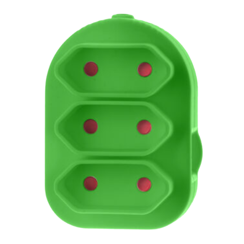 Electricmate Green Triple Euromate Adaptor 5A