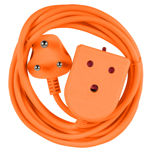 Electricmate Orange Extension Lead 3 Metre, 16 Amp with 1.5mm Cord