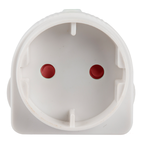 Electricmate White Schuko Adaptor 5A
