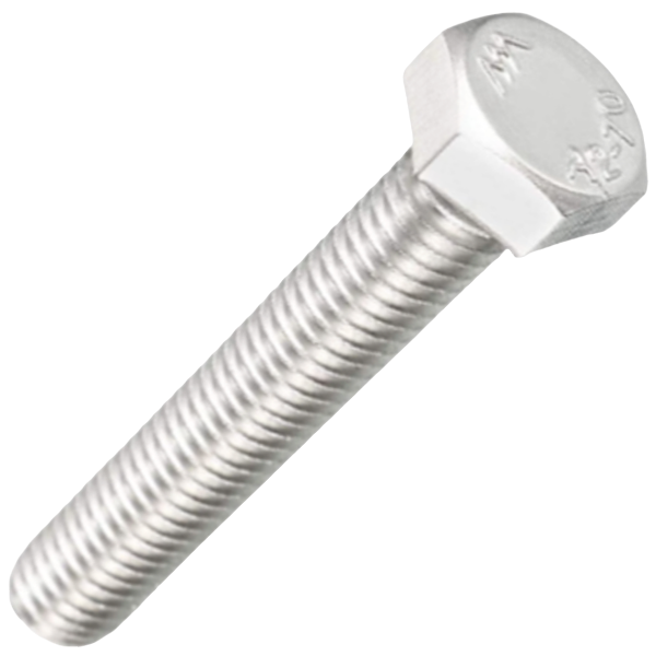Fascor EG Mild Steel Hex Set Screws M10 x 40mm, Pack of 8