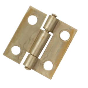 Mackie Brass Plated Butt Hinge 25mm x 19mm, Pair