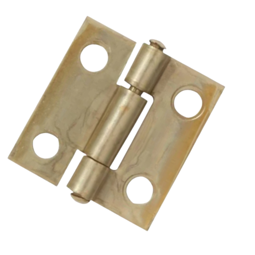 Mackie Brass Plated Butt Hinge 50mm x 29mm, Pair