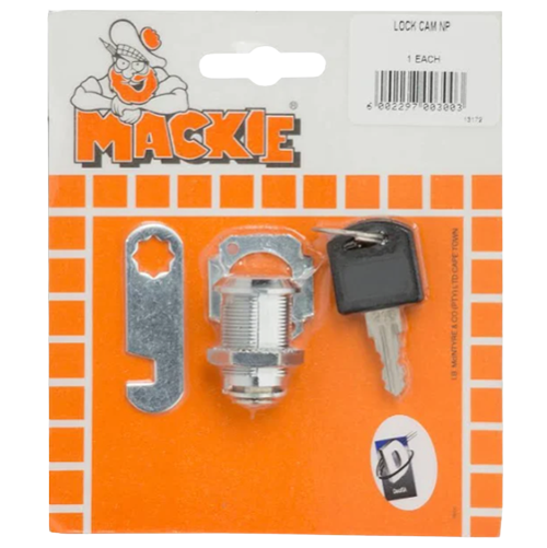 Mackie Nickel Plated Cam Lock 25mm x 23mm