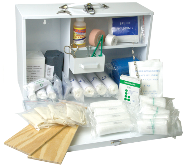 Matsafe Standard First Aid Kit Complete in Metal Box, Regulation 3