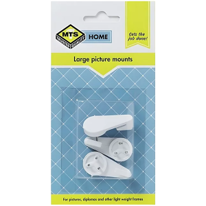 Mts Home White Plastic Large Oval Picture Mounts, 3 Piece