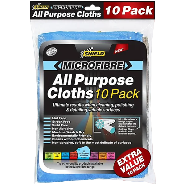 Shield All Purpose Cloths 10 Pack, SH388