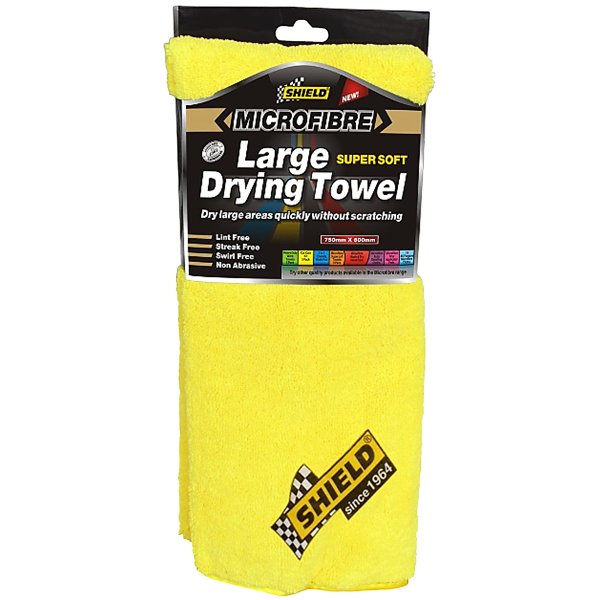 Shield Microfibre Large Drying Towel Yellow, SH457
