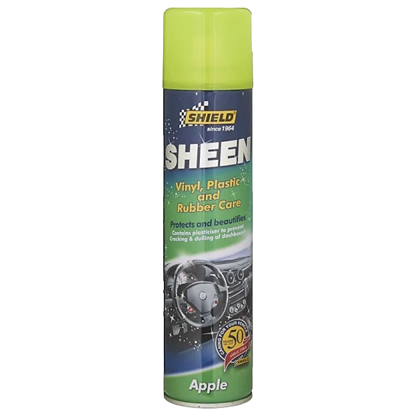 Shield Sheen Vinyl, Plastic and Rubber Care Spray 300ml, Apple SH10
