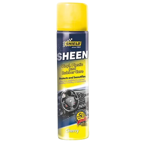 Shield Sheen Vinyl, Plastic and Rubber Care Spray 300ml, Cherry SH39