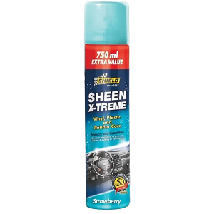 Shield Sheen Xtreme Vinyl, Plastic and Rubber Care Spray, 750ml Strawberry SH241